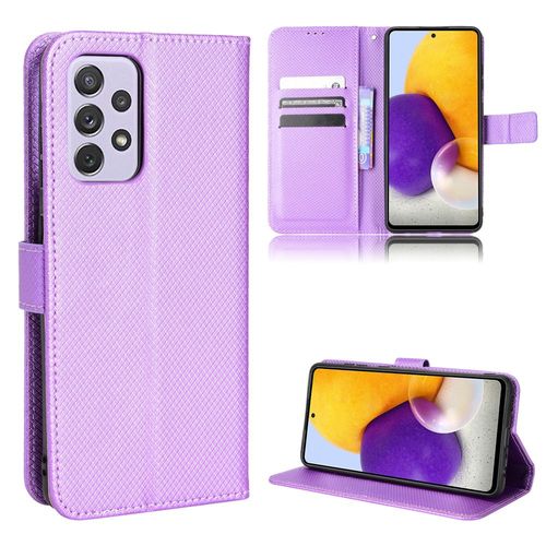 Coque Samsung Galaxy A72 4g,Etui Pour Samsung Galaxy A72 4g,Coque En Cuir Pour Samsung Galaxy A72 4g,Convient A Etui La Samsung Galaxy A72 4g,Violet