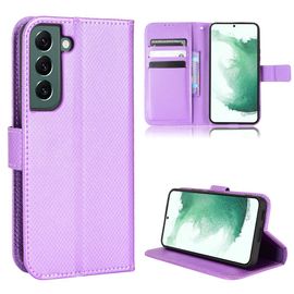 Coque Samsung Galaxy S22,Etui Pour Samsung Galaxy S22,Coque En Cuir Pour Samsung Galaxy S22,Convient A Etui La Samsung Galaxy S22,Violet