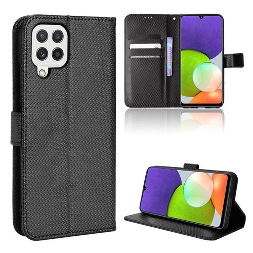 Coque Samsung Galaxy A22 4g,Etui Pour Samsung Galaxy A22 4g,Coque En Cuir Pour Samsung Galaxy A22 4g,Convient A Etui La Samsung Galaxy A22 4g,Noir