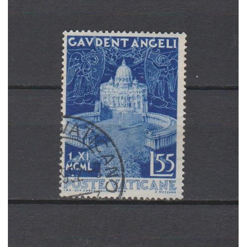 N° 162 Timbre Vatican Oblitere De 1951 Cote : 13,50 €