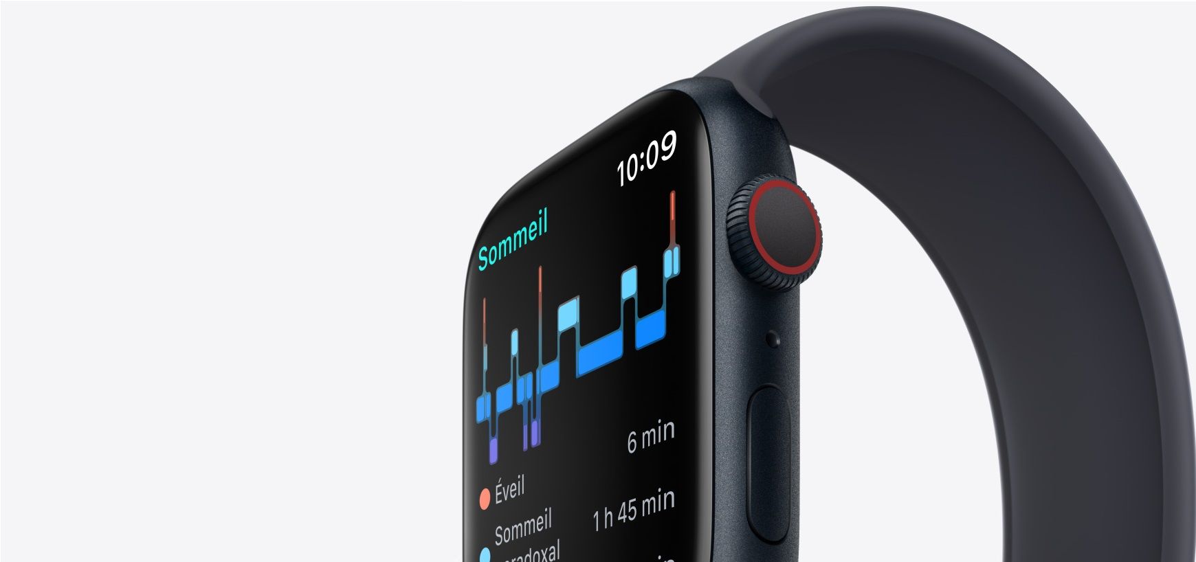 Apple Watch Series 8 GPS + Cellular, boîtier Acier inoxydable or 45mm avec Boucle Milanaise Or image 2 | Rakuten