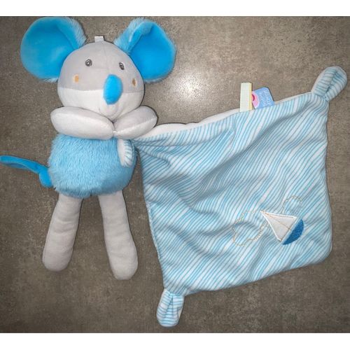 Doudou Koala Sucré D¿Orge Cajou Mouchoir Rayé Bateau Peluche Jouet Bébé Naissance 