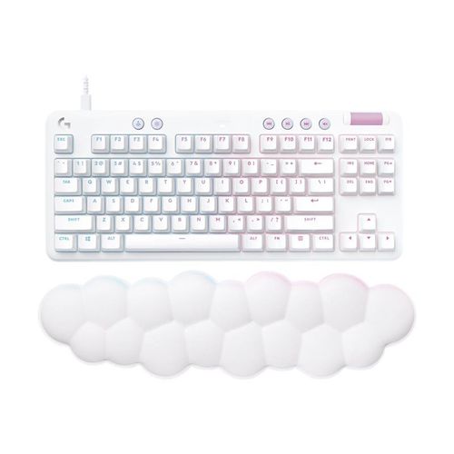 Logitech G713 - Clavier - sans clé - backlit - USB - QWERTY - Nordique (Danois/Finnois/Norvégien/Suédois) - commutateur : Tactile - blanc