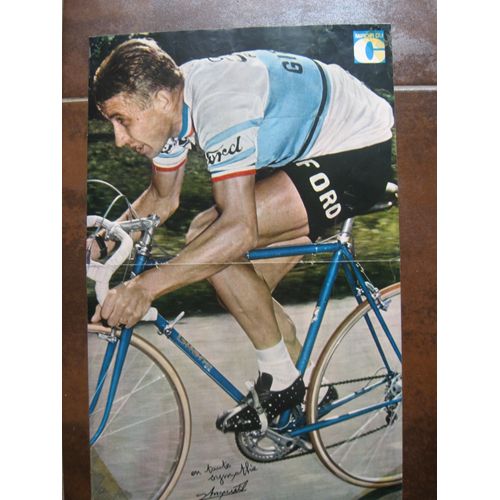 Poster Jacques Anquetil, Miroir Du Cyclisme