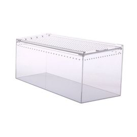 Boîte De Reptile Élevage Bernard-L 'hermite L'habitat Réservoir Transparent Grande Critter Gardien Cricket Conteneur Acrylique Terrarium D'alimentation