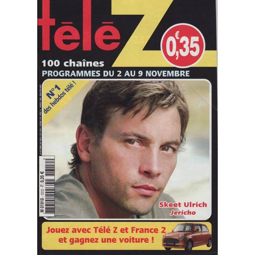 Télé Z / 29-10-2007 N°1312 : Skeet Ulrich (1/4p)