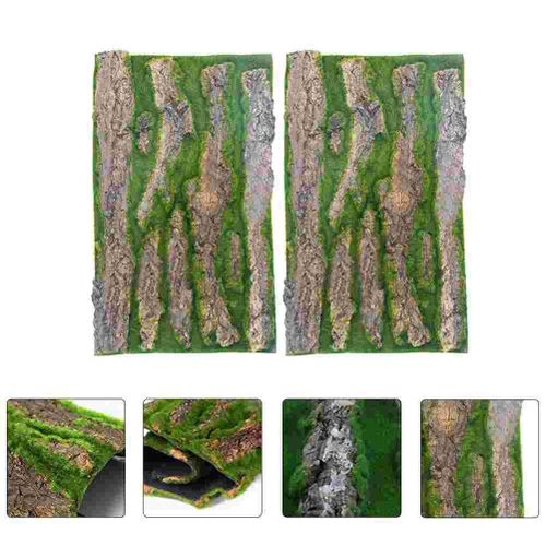 Panneau De Fond D'aquarium De Carreaux De Liège, 2 Pièces, Décor De Fond De Réservoir De Serpent, Faux Arbre Écorce De Reptile, Décoration De Terrarium