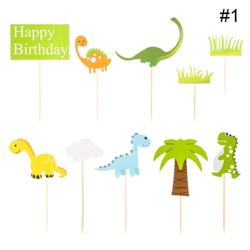 Décoration De Gâteau En Forme D'animaux, Thème Jungle, Dinosaure, Avion, Voiture, Fête D'anniversaire, Pour Bébé Et Enfant, 1 Paquet