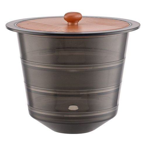 Boîte de rangement de sachets de thé, pour la maison, pour la conservation de capsules de café, de thé, transparente, couvercle de ceinture anti-poussière