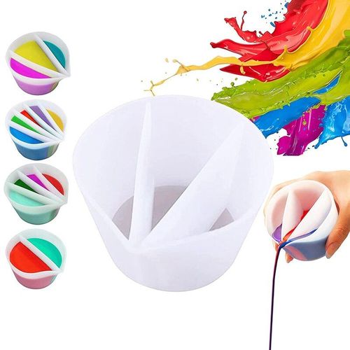 Gobelets De Mélange De Couleurs, Canaux Réutilisables, Accessoires De Peinture En Résine, Pour Bricolage, Dessin