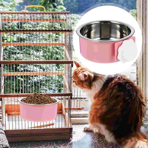 Bol D'alimentation En Eau Pour Chien, Cage À Boisson Suspendue, Bassin Pour Chiot Oiseau, N¿Uds Amovibles