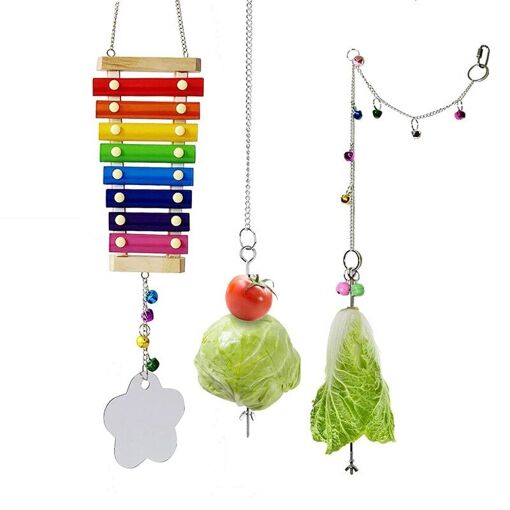 Jouets Pour Poules 3 Pièces, Jouet Xylophone De Poulet, Mangeoire S...
