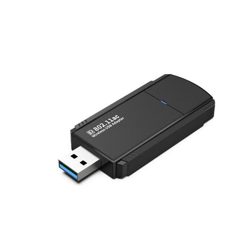 Adaptateur Wifi USB 5G 1300Mbps, Dongle Ethernet Gigabit 2.4G et 5Ghz, Mini récepteur Wi-Fi Portable pour PC
