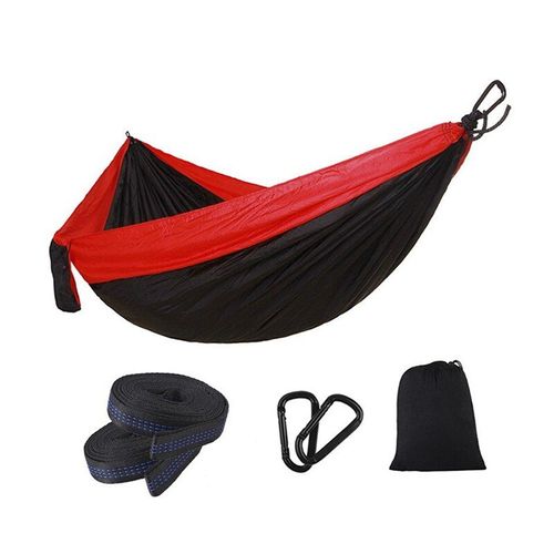 Hamac De Camping Parachute Portable, Lit-Balançoire Double, 270x140cm, Adapté À La Randonnée, Au Camping, Aux Voyages, À La Plage, Au Jardin