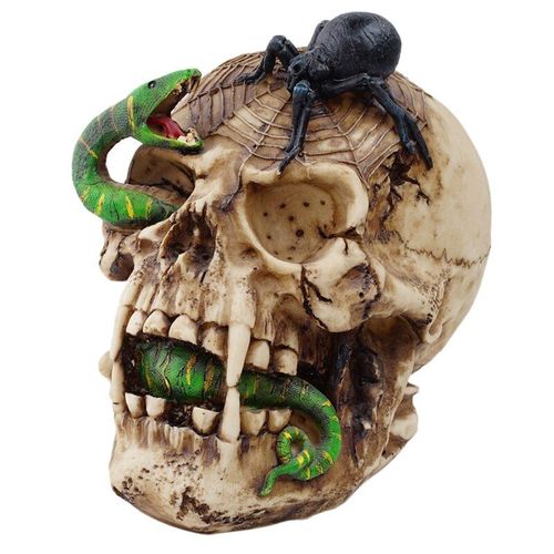Tête De Crâne En Résine, Modèle Animal, Serpent, Décoration Artisanale, Bijoux D'horreur, Moule En Résine, Décoration D'halloween