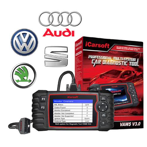 iCarsoft VAWS V3.0, Valise diagnostic automobile compatible pour Audi VW  Seat et Skoda, OBD2, Outil Diag Puissant