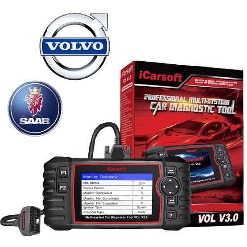 Icarsoft Vol V3.0 | Valise Diagnostic Automobile Compatible Pour Volvo Et Saab | Obd2 | Outil Diag Puissant