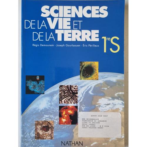 Sciences De La Vie Et De La Terre . 1res