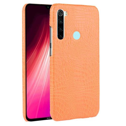 Xiaomi Redmi Note 8t Étui Pour Classique Élégant Compatibilité Anti Éraflure Housse De Protection Mode Classique D'alligator - Couleur Orange