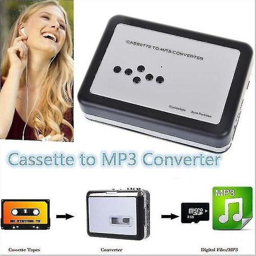 2024 Convertisseur De Cassette Usb En Mp3, Lecteur De Cassette Portable Convertisseur De Cassette Numérique Lecteur De Musique Audio Convertisseur De Cassette Avec Casque Et Carr