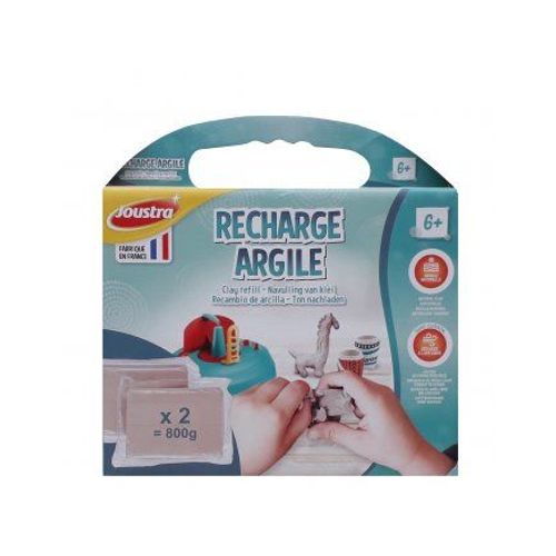 Recharge Pain D'argile Naturelle 2 X 400 G Pour Creation Poterie - Accessoire Tour De Potier - Loisir Creatif Enfant