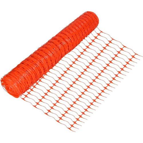 Yuenfong Filet D'avertissement - Filet De Protection - Clôture De Clôture En Plastique 30m, Orange