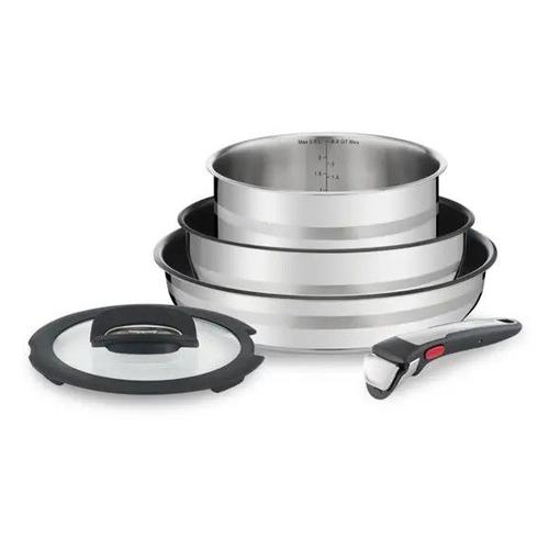 Tefal Set 5 Pièces Ingenio Jamie Oliver, Poêle, Sauteuse, Casserole, Antiadhésif, Induction L9569032