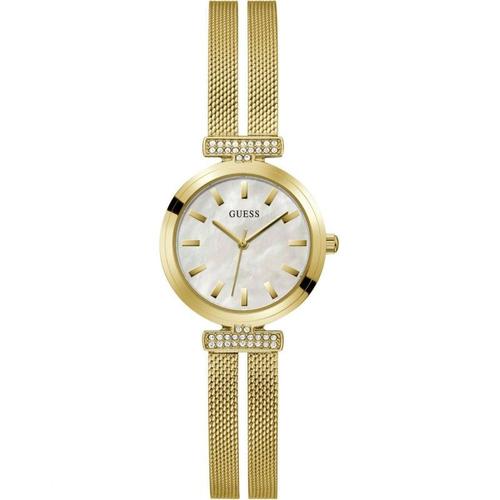 Guess Array Montre Femme Acier Dor? Milanais Et Strass Gw0471l2