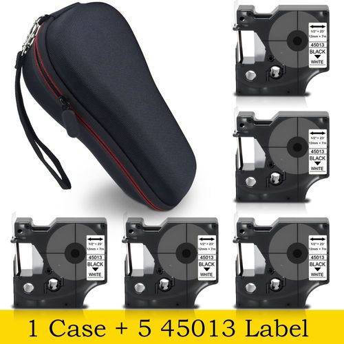 Étui Rigide Pour Dymo Labelmanager 160 280 Colorpop Imprimante D'étiquettes Eva Boîte De Transport Étui De Protection Sac Pour Dymo D1 45013 Ruban Adhésif - Type 1 Case 5 45013