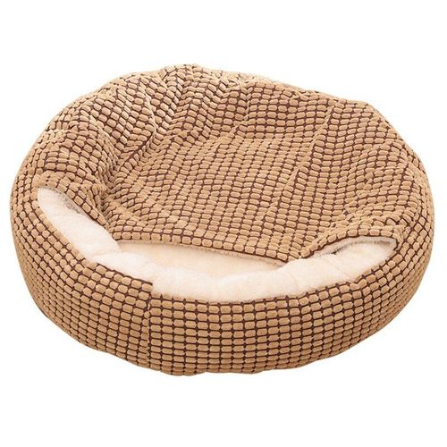 Lit Pour Petit Chien Et Chat, Lit Pour Animal De Compagnie Confortable De 23.6 Pouces, Lits Ronds Pour Chiots Et Chatons, Lavable, À Fond Antidérapant