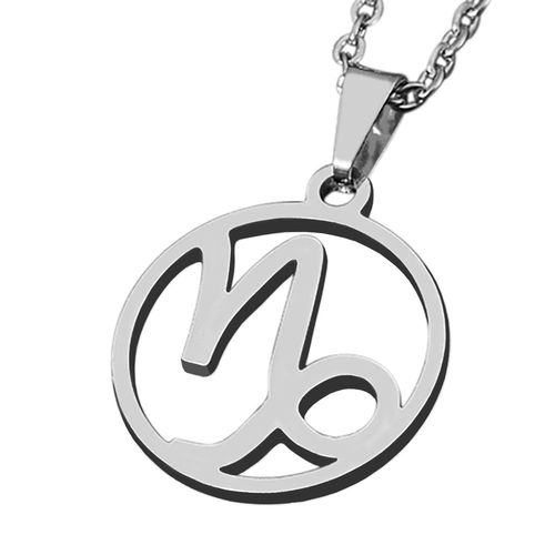 Zense - Pendentif Zodiaque Capricorne Pour Homme Zp0243 - Avec Chaîne 51 Cm