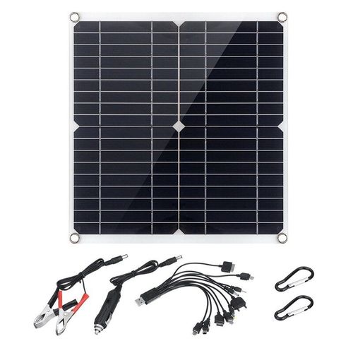 Panneau Solaire Flexible 12w 18v, Double Sortie Usb, Chargeur De Voiture Et De Bateau, Pour Téléphone Portable