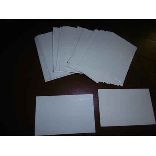 Cartes De Visite 82x128mm Blanc Brillant La Couronne Lot De 100