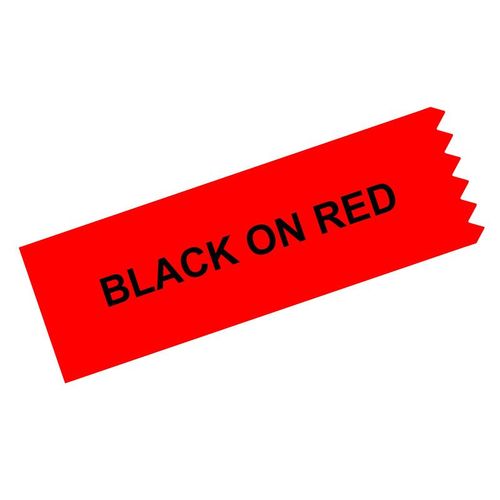 Ruban Fluorescent en plaveink pour imprimante Epson,SK12P,SK12D,SK12Y,SK12G,pour modèle King,denim,SS12KW,Compatible avec les étiqueteurs LabelWorks LW-300 et 400 - Type Black on Red-12mm