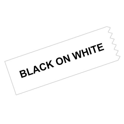 Ruban Fluorescent en plaveink pour imprimante Epson,SK12P,SK12D,SK12Y,SK12G,pour modèle King,denim,SS12KW,Compatible avec les étiqueteurs LabelWorks LW-300 et 400 - Type Black on White-12mm