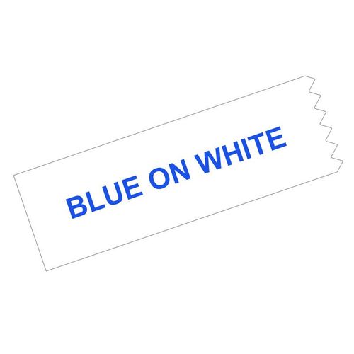 Ruban Fluorescent en plaveink pour imprimante Epson,SK12P,SK12D,SK12Y,SK12G,pour modèle King,denim,SS12KW,Compatible avec les étiqueteurs LabelWorks LW-300 et 400 - Type Blue on White-9mm