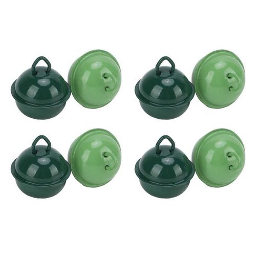 Clochettes De Noël En Métal, 20 Pièces, Vert Foncé, Durable, Écologique, Artisanal, Pour Fête, Nouveau