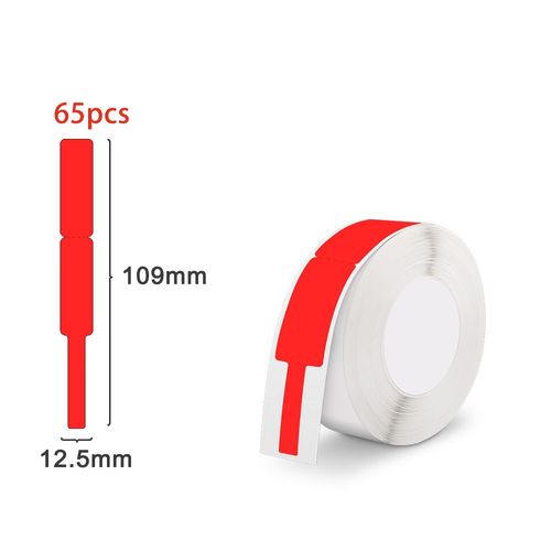 étiquettes autocollantes D11 D101 D110 pour imprimante,papier thermique,pour étiqueteurs sans fil - Type Cabel Red Label