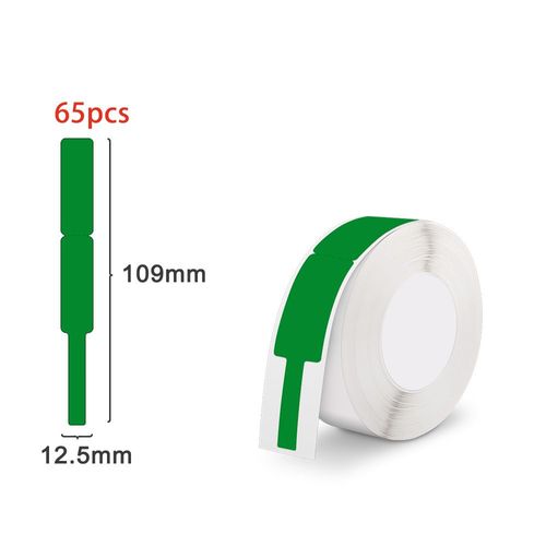 étiquettes autocollantes D11 D101 D110 pour imprimante,papier thermique,pour étiqueteurs sans fil - Type Cabel Green Label