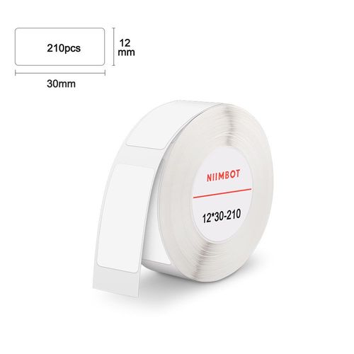 étiquettes autocollantes D11 D101 D110 pour imprimante,papier thermique,pour étiqueteurs sans fil - Type 12x30mm-210pcs
