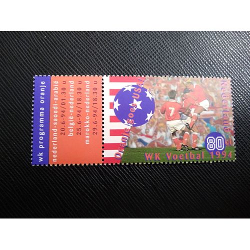 Timbre Pays Bas Yt 1480 Coupe Du Monde De Football, États-Unis - Scène De Jeu 1994 ( 040906 )