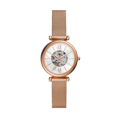 Montre Femme Fossil Automatic En Acier Rose