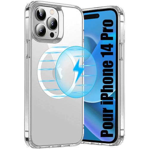 Coque Pour Iphone 14 Pro Avec Cercle Magnetique Antichoc Protection