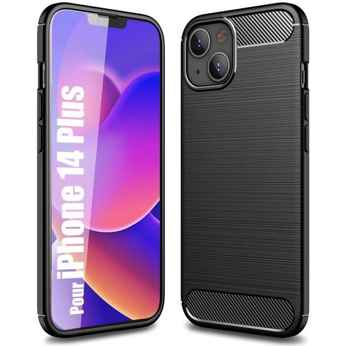 Coque Silicone Iphone 14 Plus Ultra Slim Antichoc Antiderapant - Noir
