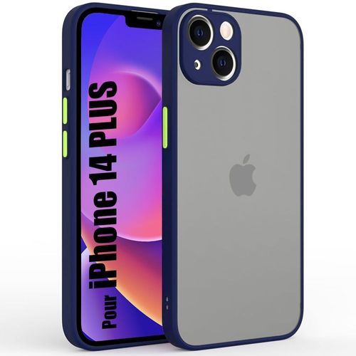Coque Iphone 14 Plus Protection Ultra Fin Silicone Mat - Bleu Marine
