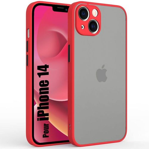 Coque Pour Iphone 14 Protection Ultra Fin Silicone Mat - Rouge