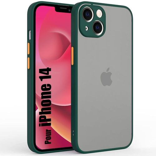 Coque Pour Iphone 14 Protection Ultra Fin Silicone Mat - Vert Nuit