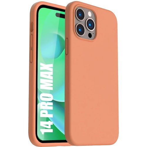 Coque Pour Iphone 14 Pro Max Ultra Mince Leger Silicone Orange