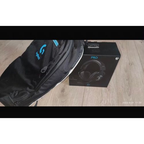 Pack gamer casque logitech pro x avec son sac