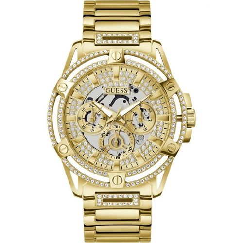 Guess King Montre Multifonction Homme Acier Doré Gw0497g2